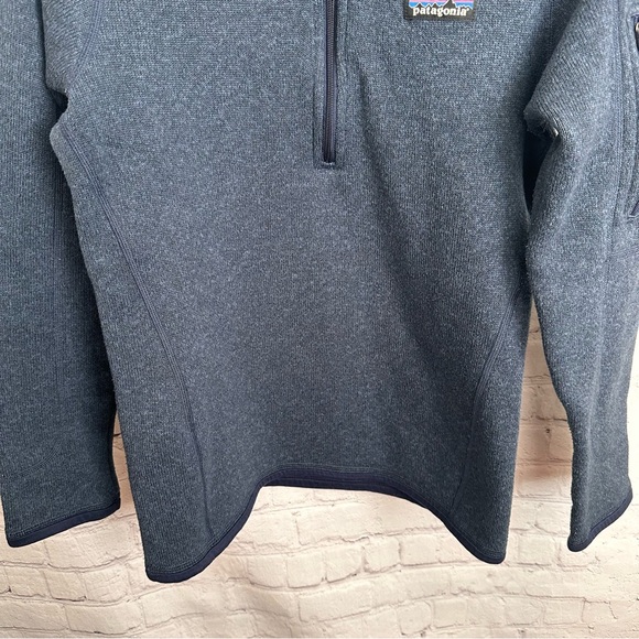 Patagonia Better Sweater 1/4 Zip Women Size XS Navy Blue Fleece Pullover Jacket - Picture 4 of 8